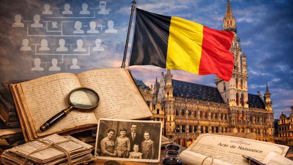 archives familiales en Belgique pour retrouver ses ancêtres dans une recherche transgénérationnelle